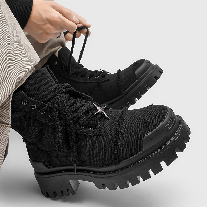 Men's High Top Platform Boots  - Men'S Shoes Hoka Sale ulasan dan harga