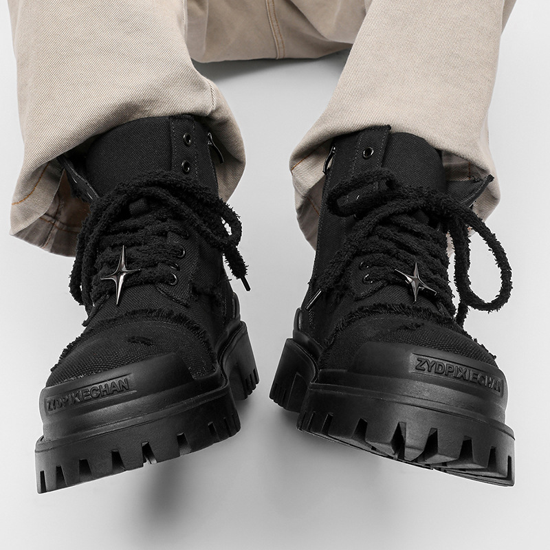 Men's High Top Platform Boots  - Men'S Shoes Hoka Sale ulasan dan harga