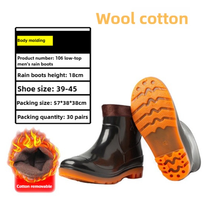 Men's PVC Safety Shoes Rain Bo - Men'S Shoes Water Resistant ulasan dan harga